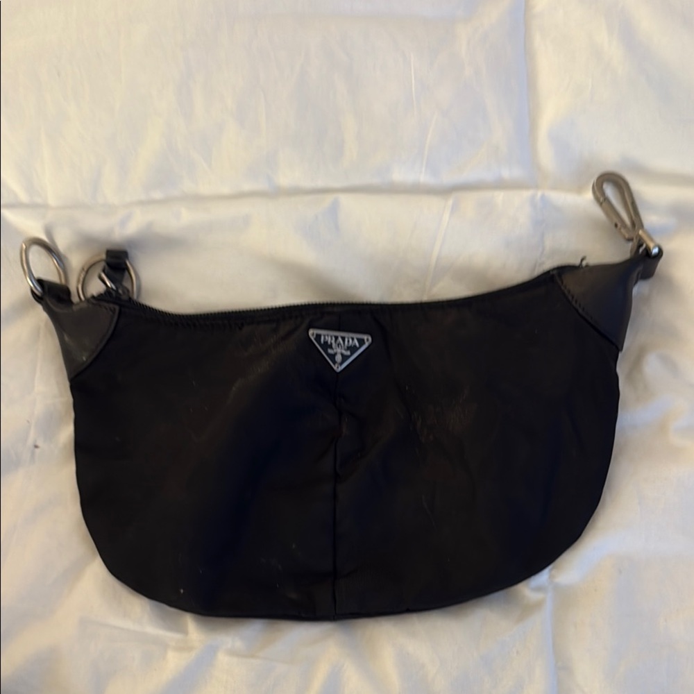 Prada Black Nylon Shoulder Bag